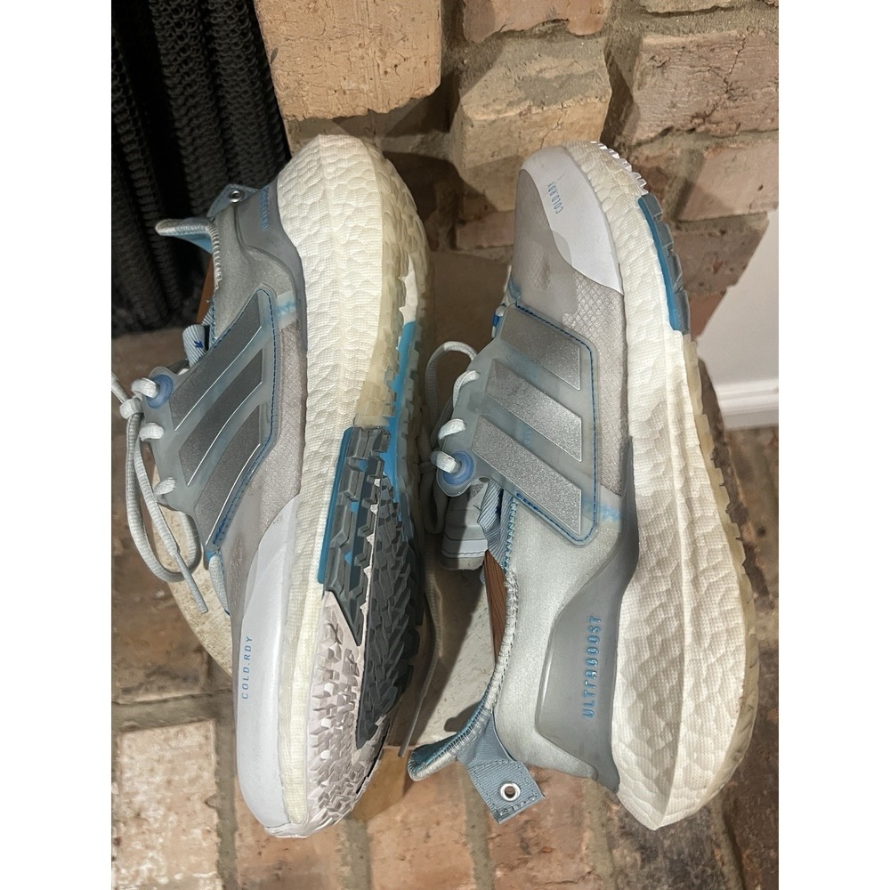 adidas Ultraboost 22 COLD.RDY Women's 9 GX8032 Blue Tint Silver Running Shoes - Picture 6 of 8